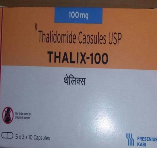 Thalidomide Capsule USP 100mg, 5x3x10 Capsules Blister Pack