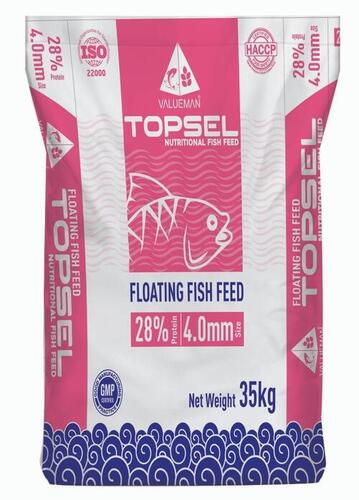Topsel Nutritional Floating Fish Feed with 28% Protein
