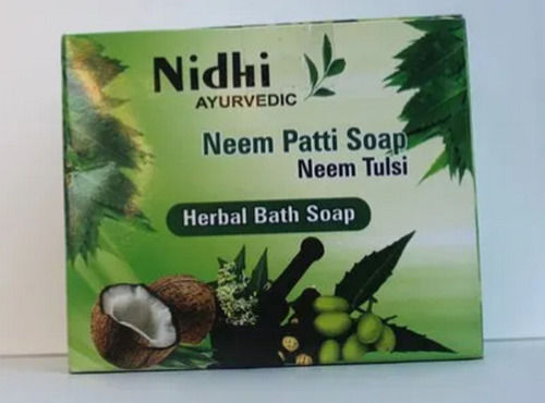 100g Natural Herbal Green Neem And Tulsi Soap For Smooth And Soft Skin