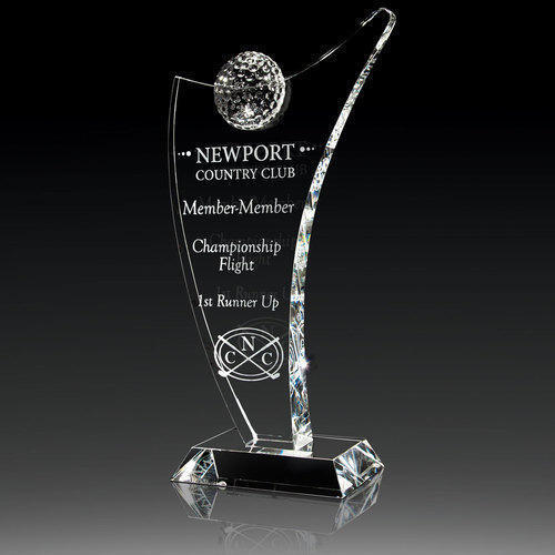 Acrylic Engraved Awards Trophy - Color: Various Colors