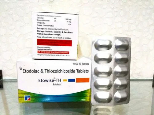 Etowise-TH Etodolac And Thiocolchicoside Tablets, 10x10 Alu Alu