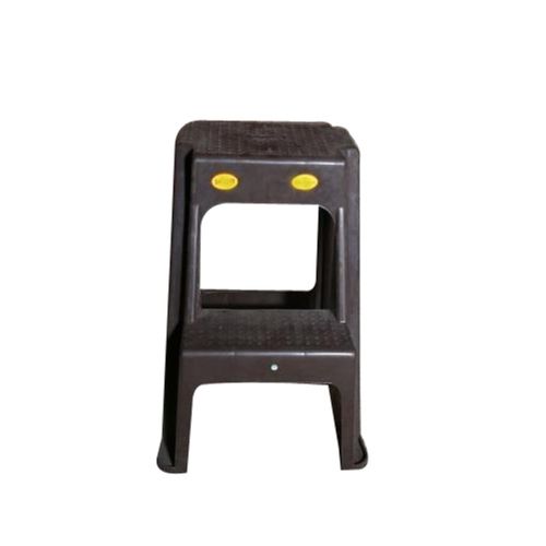 Brown Modern Style Portable Non-Foldable Pvc Plastic Heavy Duty 2 Step Stool