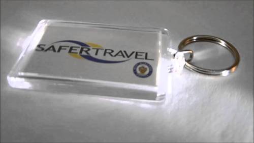 Promotional Acrylic Key Chains With Attractive Design And Rectangular Shape