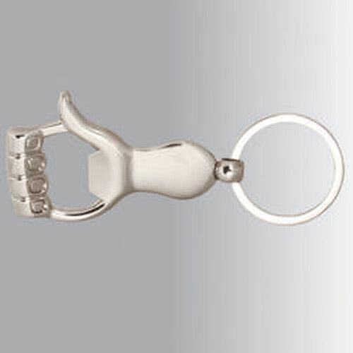 Thumb Up Key Ring with Opener And Dimensions 9.5 x 6 cm, Stainless Steel material