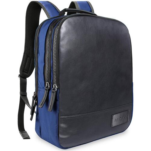 Zipper Closure Type Plain PU Material Laptop Backpack