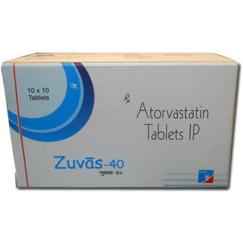 Zuvas-40 Atorvastatin 40 MG Tablets, 10x10 Blister