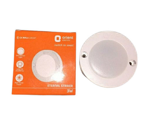 3 Watt Energy Efficient Round Cool White Surface Mounted Led For Interior  Color Temperature: 3000 Kelvin (K)