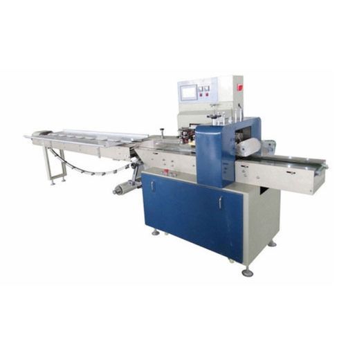 Electric Operated Plc Control System Stainless Steel Automatic Flow Wrapping Machine Capacity: 100 Pcs/Min