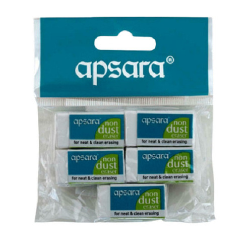 मेटल नीट और क्लीन 2 इंच साइज़ आयताकार आकार की अप्सरा नॉन डस्ट इरेज़र