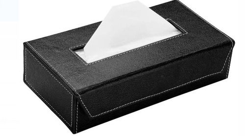 Plain Rectangular Leatherette Matt Lamination Finished Tissue Paper Box Size: Stone Size 8-10Mm