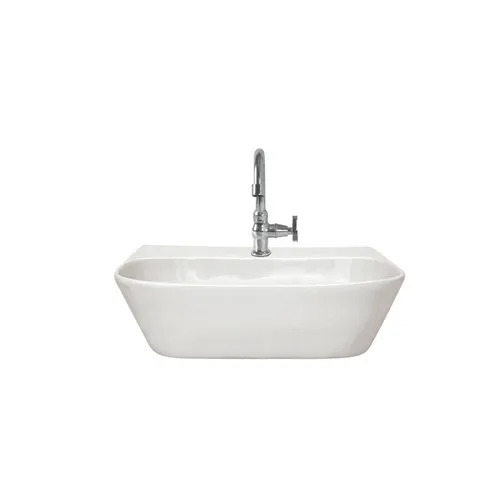 Ceramic Table Top White Wash Basin (18X12 Inch) - Feature: Easy Installation