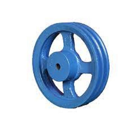 Painted Finish Blue Round Shape Metal V Belt Pulley Usage: Industrial