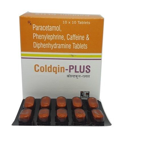 Paracetamol And Phenylephrine Coldqin Plus Tablets General Medicines