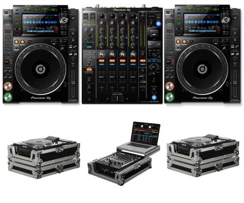 Pioneer DJ Set Nexus 2 DJ Set 2 CDJ 2000 NXS2 Players 1 DJM 900 NXS2 Mixer