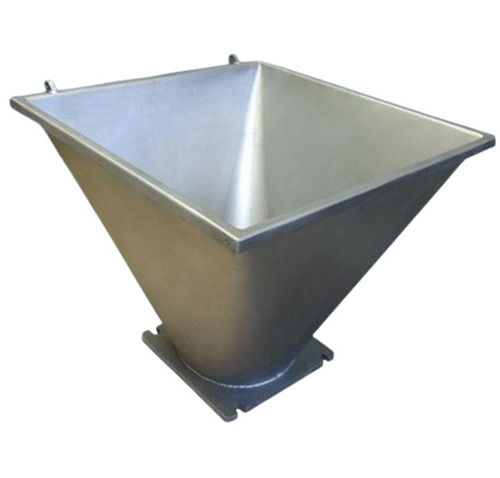 Polished Stainless Steel Rust Proof And Durable Industrial Feeding Hopper