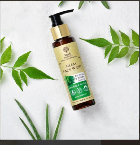Skin Friendly Easy To Apply Herbal Extract Neem Face Wash For Oily Skin