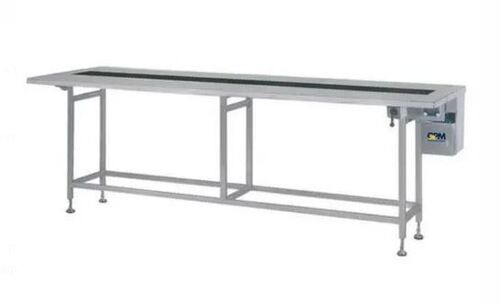 Silver Stainless Steel Polished And Rustproof Industrial Packing Conveyor