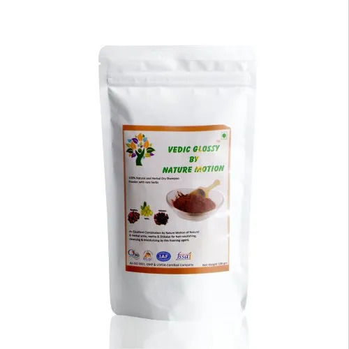 100% Natural & Herbal Brown Dry Shampoo Powder, 100 Gm