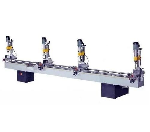 Silver Automatic Electric Mild Steel Multi Head Drilling Machine For Industrial Use