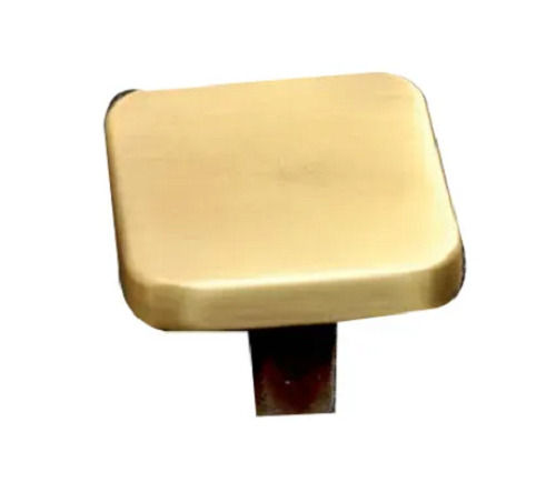 Easy To Clean Tarnish Resistant Polished Square Brass Door Knob (2.8 Inch)