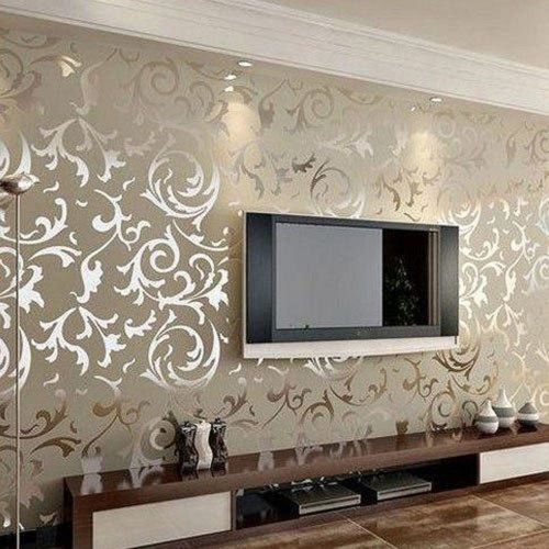 Floral Digital Print High Quality Pvc Waterproof Wallpaper For Home Decoration