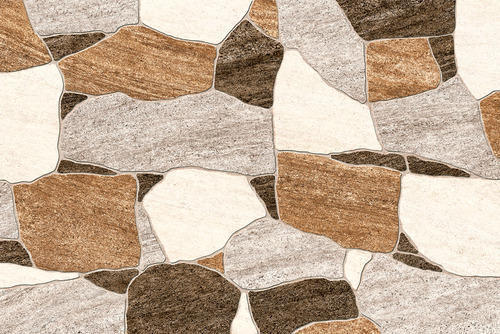 Interior Brown Plain 6mm Size Square Shape Polished Decorative Tiles