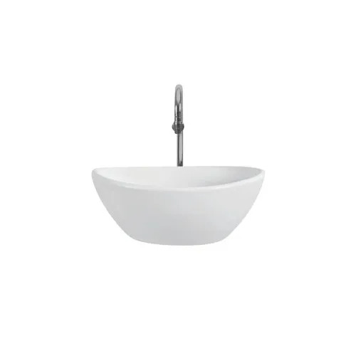 Ceramic Wash Basin - 13 Inch Oval Size, Polished Finish | Rugged Design, Easy to Install, Abrasion Resistant