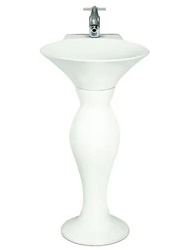 Ceramic Wash Basin - 24x12 Inch Elegant Look - Crack Resistant Easy To Clean Polished Surface Finish