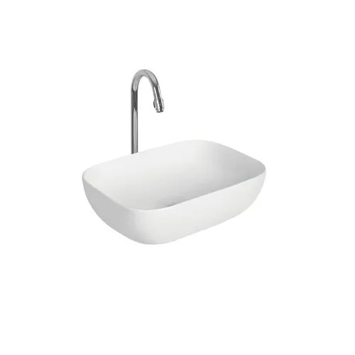 Elegant Ceramic Table Top Wash Basin - 20x16 Inch, Polished Finish, Easy To Clean, Crack Resistant, Versatile Shape Options, Stylish and Functional Design