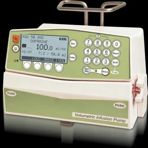 0.1 to 1200 ml/hr Portable ABS Plastic Volumetric Infusion Pump With 66mm x 33mm Display