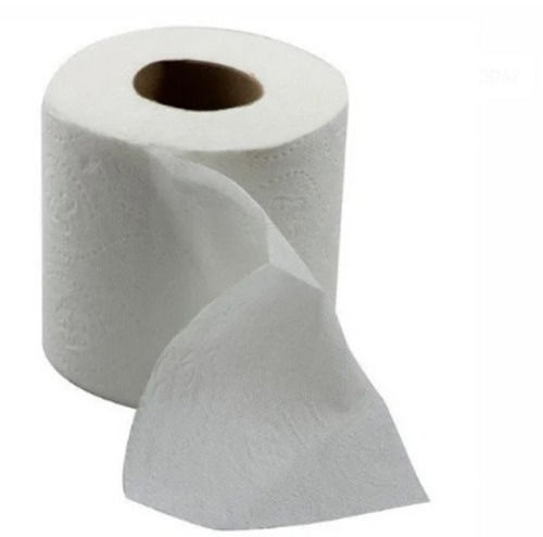 150 Gsm 0.5 Mm Thick Disposable 2 Ply White Plain Toilet Paper (300 Meter)