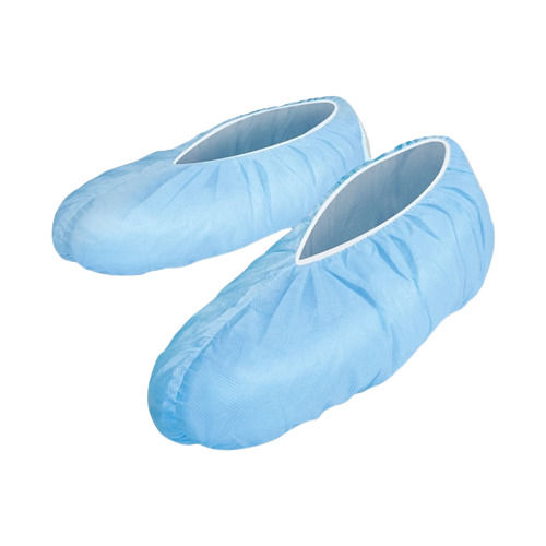 Blue 150 Gsm Medical Grade Plain Comfortable Disposable Non Woven Shoe Cover