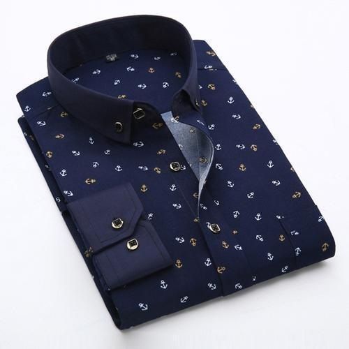 Classic Style Full Sleeves Round Neck Printed Pattern Shirt For Men'S Age Group: 14-65