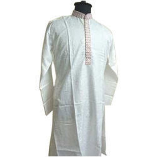 Cool Pass Cotton Made Plain Pattern Classic Collar Kurta For Men'S Chest Size: All Size