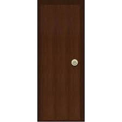 Dark Brown Right Lock Handle Position Entry Pvc Wood Door Application: Residential