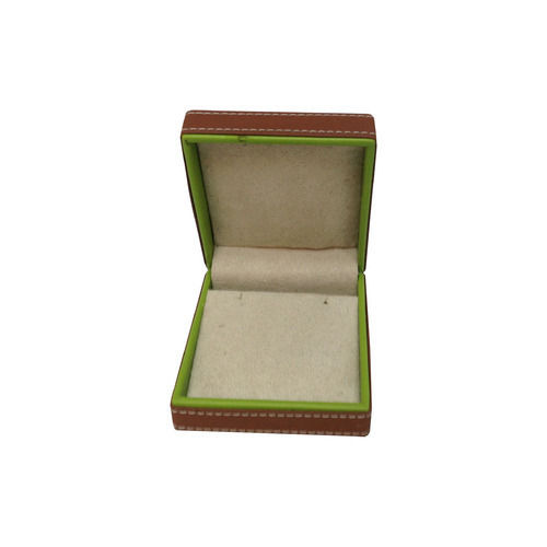 Folding Type Multi Color Square Shape Leather Material Jewelry Box 