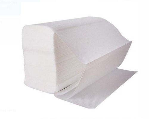 Light Weight Rectangular 2 Ply Plain Disposable M Fold Tissue Paper (20 X 23 Cm)