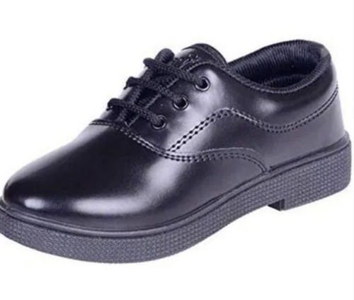 Lightweight Pvc Outsole Round Toe Artificial Leather Boys School Shoes