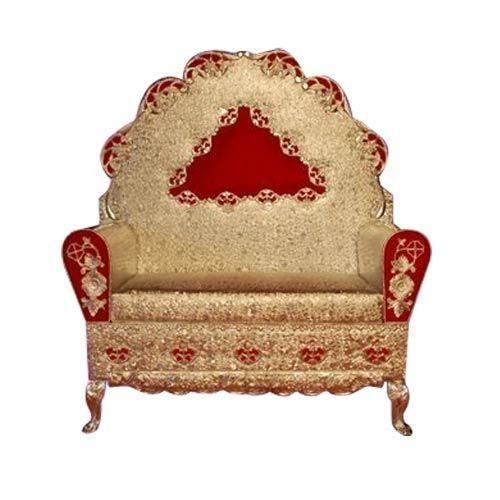 Printed Pattern Shimmery Look One Piece Indian Wedding Metal Chair