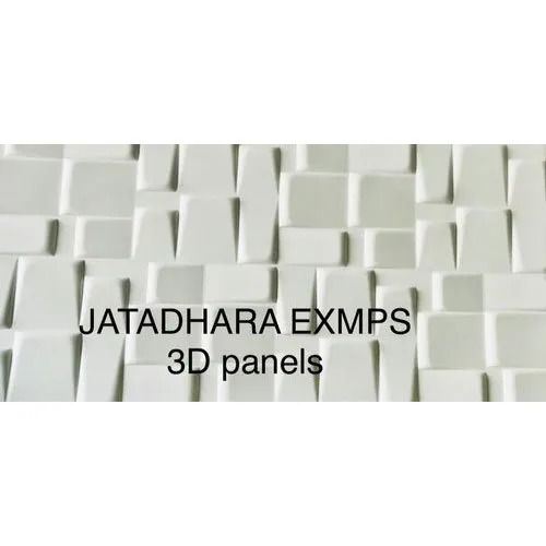 Rectangular Shape and White Color 3D PVC Drywall Clad Panel