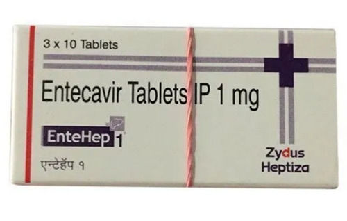 Moisture Proof Entecavir Tablets Ip 1Mg, 3X10 Tablets Blister Pack