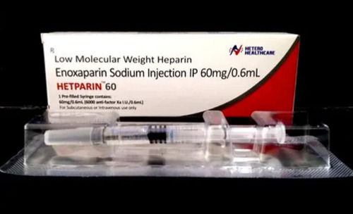 Hetparin 60 Enoxaparin Injection 60mg/0.6ml, 1 Pre-filled Syringe