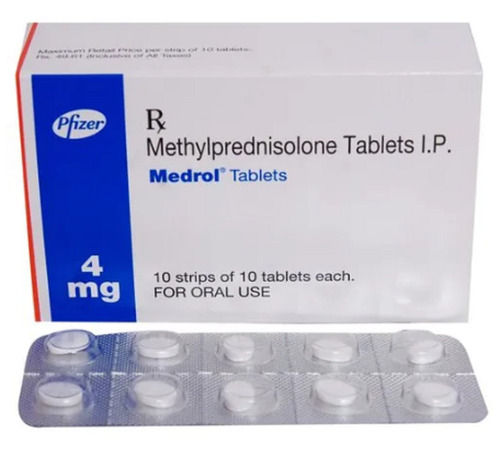 Methylprednisolone Tablet 4mg, 10x10 Tablets Strips Pack