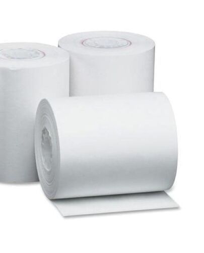 Cream Plain Pattern Premium Design Light Weight Billing Printer Rolls For Electricity Department