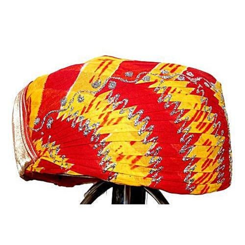 Printed Skin-Friendly Round Silk And Cotton Designer Perfect Fit Udaipuri Turban