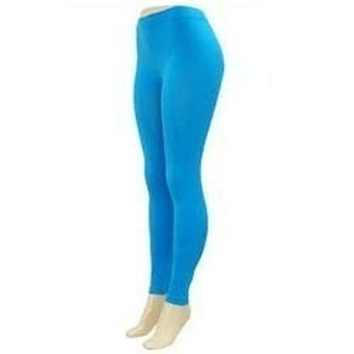 Indian Breathable And Lightweight Plain Light Green Full Length Cotton  Lycra Leggings For Ladies at Best Price in Tirupur