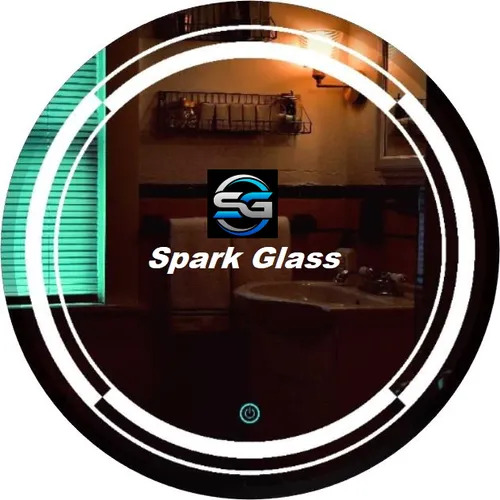Appealing Look Skin Friendliness Scratch Resistant Wall Mounted Round LED Mirror