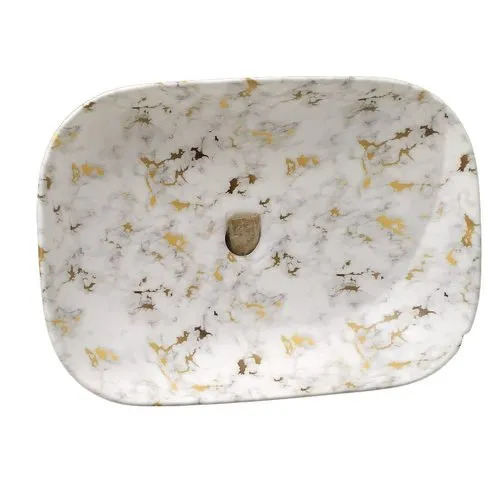 Ceramic Table Top Wash Basin - Round, Glossy Finish, Easy Installation | Scratch Resistant, Crack Proof, Plain Style
