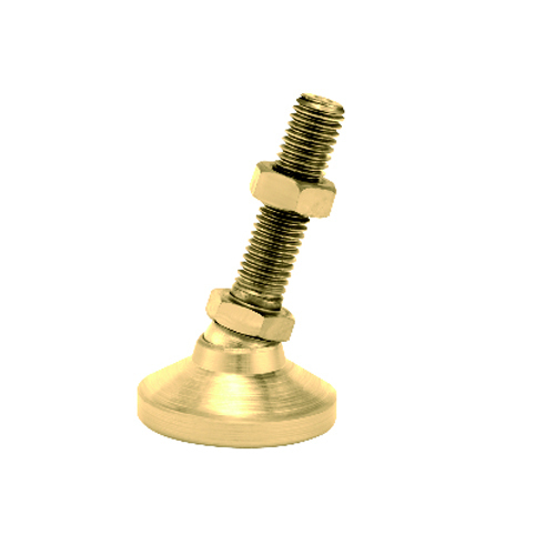 Golden Brass Leveling Feet - 2 Inch Size, 2 mm Length | Ideal for Conveyors and Various Industrial Applications