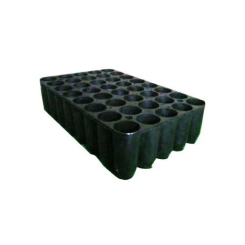 Black Plastic Matt Finish Strong Light Weight Root Trainer Planting Tray For Nursing